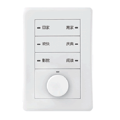 Knob button panel
